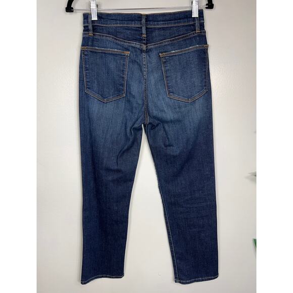 Frame Denim Jeans Meribel Straight Leg High Rise Snap Leg 27 Capsule Everyday - Picture 4 of 10